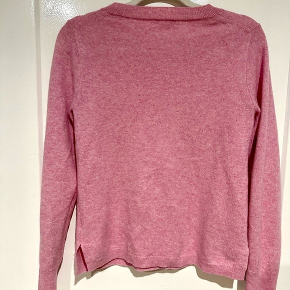 J.Crew 100% Cashmere Crewneck Sweater - Pink - Size M - Picture 3 of 6